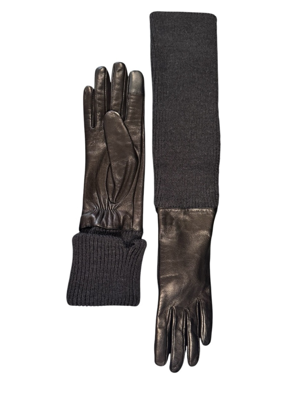 All Saints Zoya Knit Cuff Gloves - Picture 3 of 8